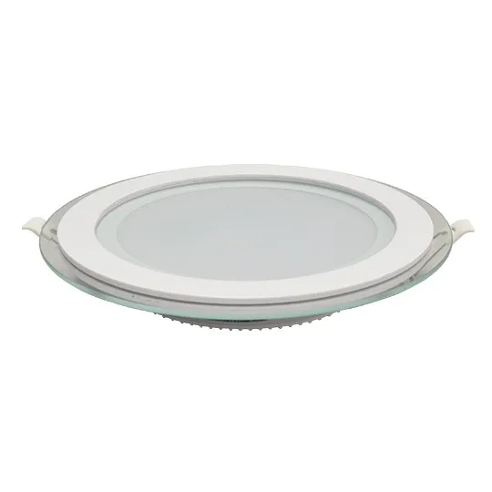 Ugradni okrugli LED panel beli 18W 6500K stakleni MPC18
