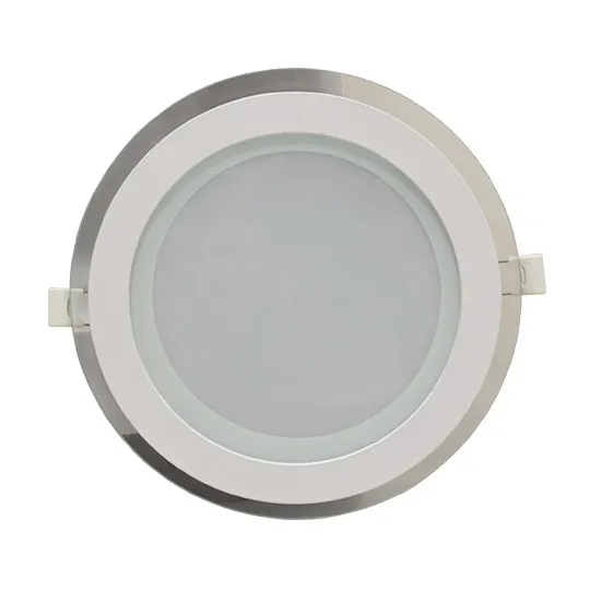 Ugradni okrugli LED panel beli 18W 6500K stakleni MPC18
