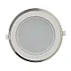 Ugradni okrugli LED panel beli 18W 6500K stakleni MPC18