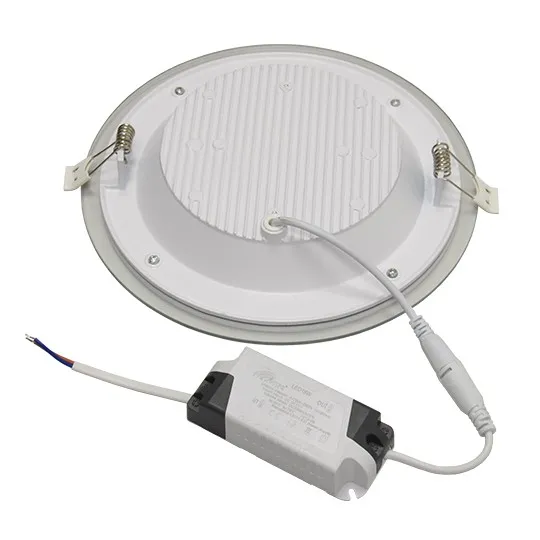 Ugradni okrugli LED panel beli 18W 6500K stakleni MPC18