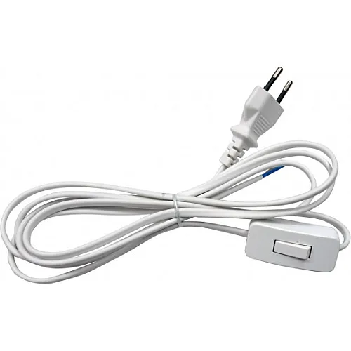 Priključnica bela prenosna sa kablom i prekidačem 2.5A 250V 575W EURO PM-3X-PR