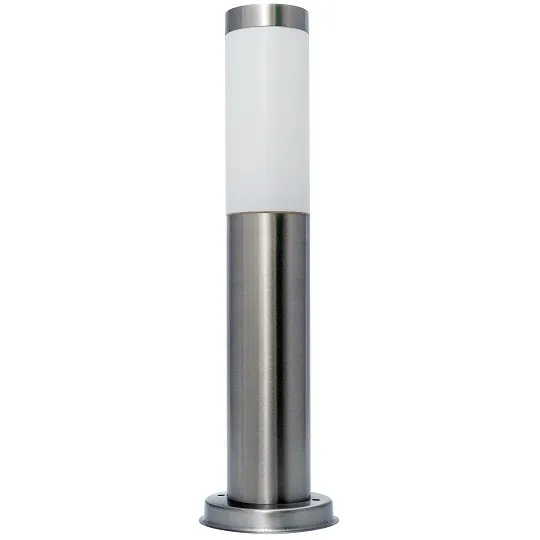 Stubna baštenska lampa M912 Max. A59 saten hrom IP44 E27