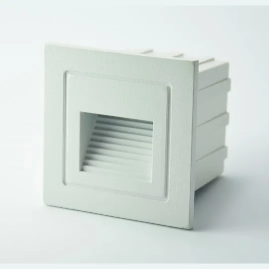 Spoljna ugradna LED zidna lampa bela 3W 4000K IP65 60x60x47mm 30lm M953041