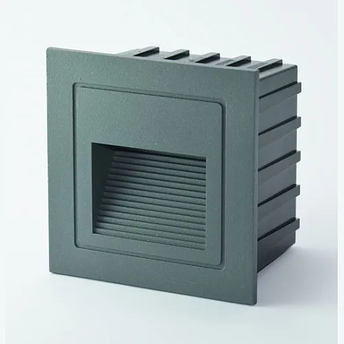 Spoljna ugradna LED zidna lampa siva 3W 4000K IP65 85x85x53mm 30lm M953042 Mitea Lighting