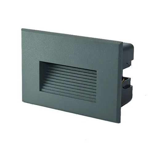 Spoljna ugradna LED zidna lampa siva 3W 4000K IP65 120x80x50mm 32lm M953012 Mitea Lighting