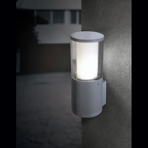 Zidna lampa siva Carlo IP55 1xGU10 LED 3.5W 4000K - sijalica uključena uz proizvod DR1.570.000.U1L Fumagalli