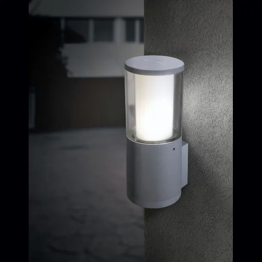 Zidna lampa siva Carlo IP55 1xGU10 LED 3.5W 4000K - sijalica uključena uz proizvod DR1.570.000.U1L Fumagalli