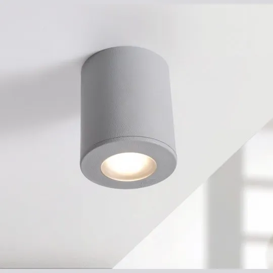 Plafonska lampa siva FRANCA 90 IP55 1xGU10 LED 3.5W 4000K - sijalica uključena uz proizvod 3A7.000.000.U1L Fumagalli