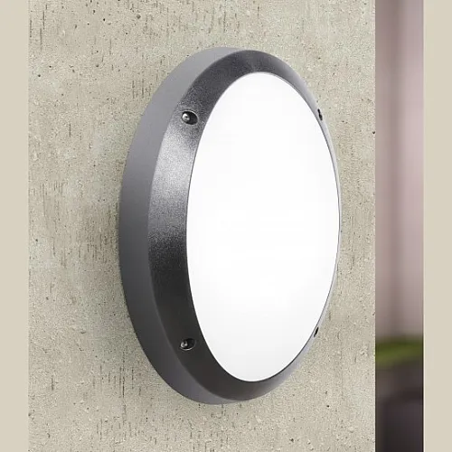 DANZI crna zidna/plafonska lampa IP66 1xE27 1D3.000.000.E27 Fumagalli