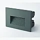 Spoljna ugradna LED zidna lampa siva 3W 4000K IP65 120x80x50mm 32lm M953012