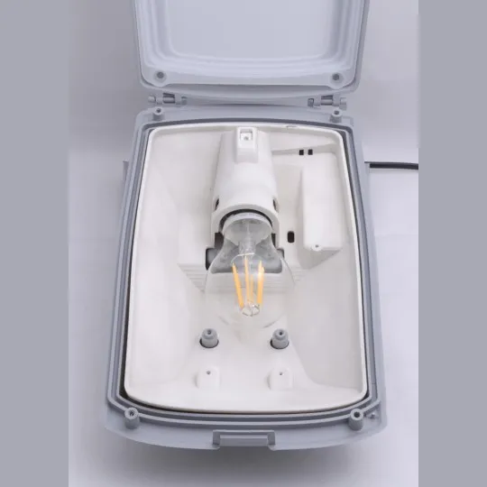 Zidna/plafonska lampa siva Germana IP66 1xE27 2N1.000.000.P27 Fumagalli