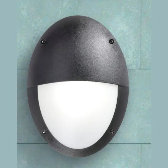 Zidna/plafonska lampa crna Maddi VE IP66 1xE27 2V3.000.000.E27S Fumagalli