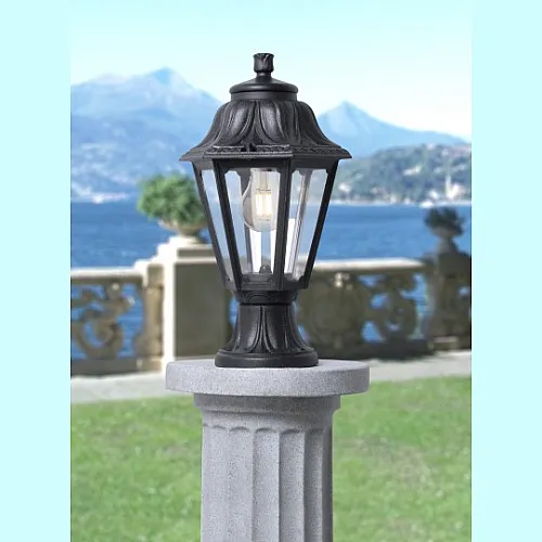 Stubna lampa crna MIKROLOT/ANNA IP55 1xE27 E22.110.000.E27 Fumagalli