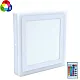Nadgradni kvadratni LED panel beli 18W+6W 6500K+RGB MP18NK-WRGB