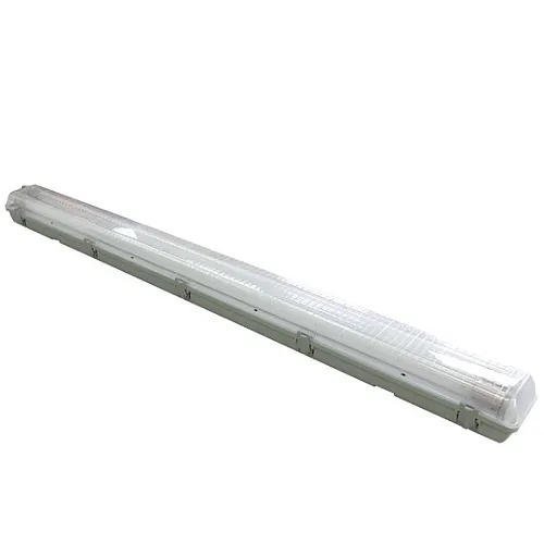 LED vodonepropusna svetiljka 2x18W 6500K IP65 1265mm single end sa uključenim LED cevima PC-polikarbonat poklopac prolazna M205601