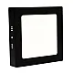 Nadgradni kvadratni led panel crni 12W 6500K M12NK-BK