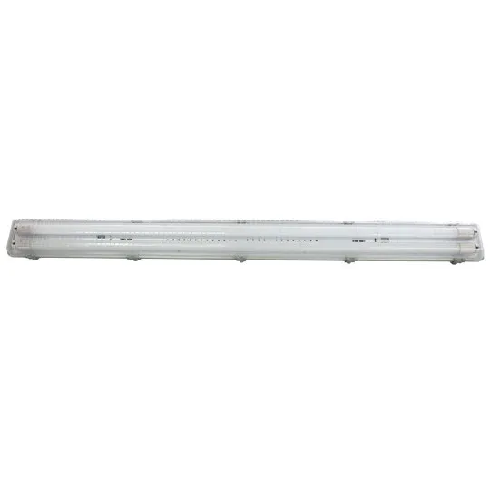 LED vodonepropusna svetiljka 2x18W 6500K IP65 1265mm single end sa uključenim LED cevima PC-polikarbonat poklopac prolazna M205601