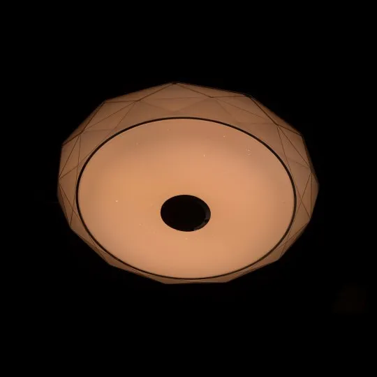 M205502-BT/WRGB 2x24W fi410mm LED SMD plafonjera DIJAMANT sa zvučnikom 5W, bluetooth, Android/iOS APP iLink (muzička plafonjera) smart
