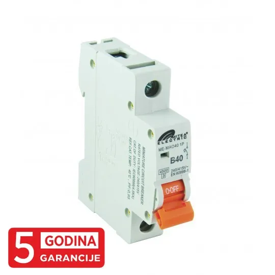Automatski osigurač B40A 4.5kA 240/415V tipB 5Y ME-MAO40