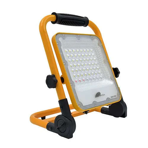 LED reflektor crno-žuta 30W prenosivi sa Li-on baterijom 3 step+SOS IP65 work M452030