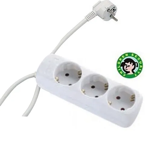 Priključnica 16A 250V 3680W 3x1.5mm2 prenosna nerastavna trostruka (produžni kabl) ME-PK3-3M DZ