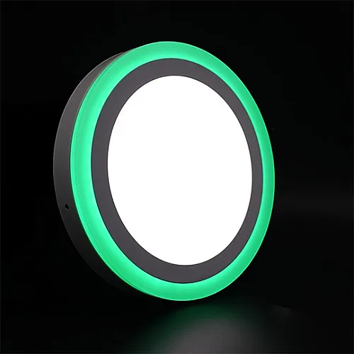 Nadgradni okrugli LED panel zelena 18+6W 6500K+ M18NO-D