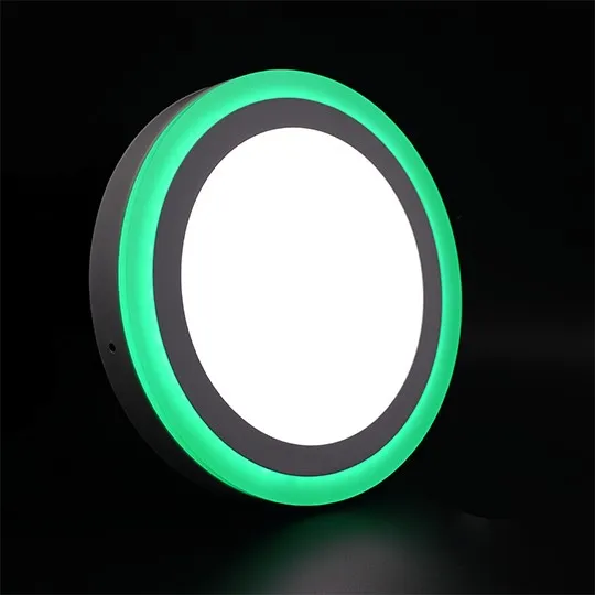 Nadgradni okrugli LED panel zelena 18+6W 6500K+ M18NO-D