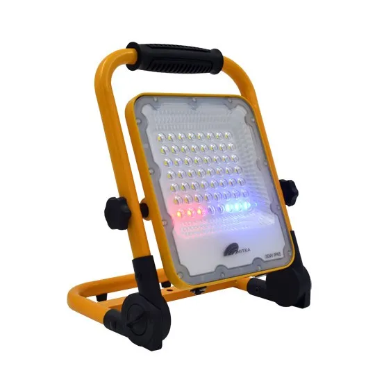 LED reflektor crno-žuta 30W prenosivi sa Li-on baterijom 3 step+SOS IP65 work M452030