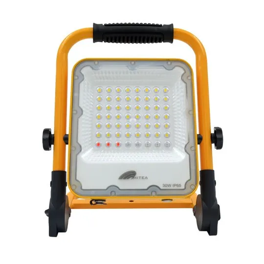 LED reflektor crno-žuta 30W prenosivi sa Li-on baterijom 3 step+SOS IP65 work M452030
