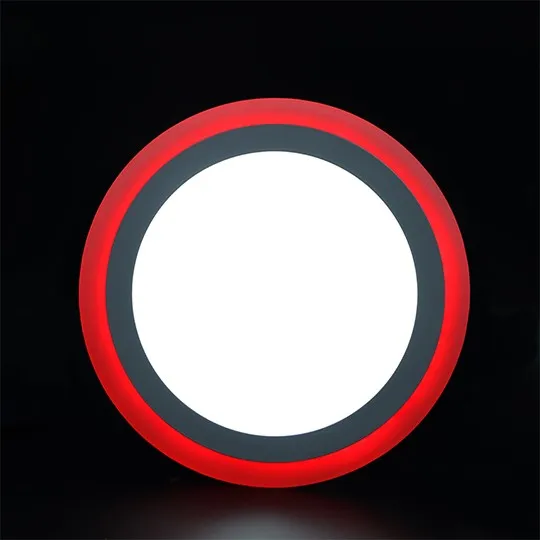 Nadgradni okrugli LED panel crvena 18+6W 6500K+ M18NO-D