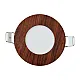 Ugradni okrugli LED panel boja drveta 3W 6500K M3UO-WDD