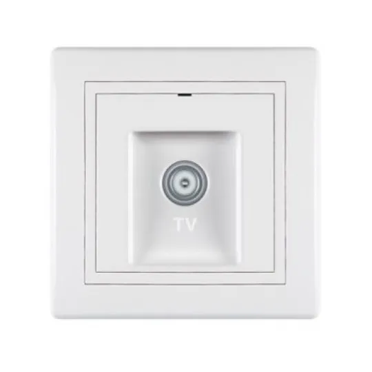 TV priključnica završna bela 612I.00 Prestige Aling