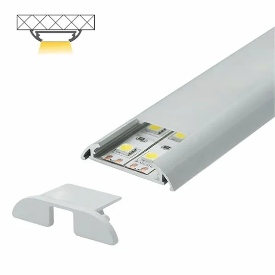 Aluminijumski profil za LED trake set sa difuzorom 8.6x39x2000mm MA620