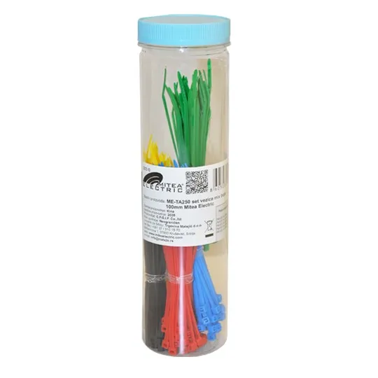 Set vezica u kutiji mix boja 100mm ME-TA250