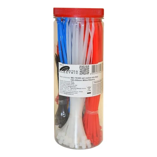 Set vezica u kutiji mix boja 100-200mm ME-TS300