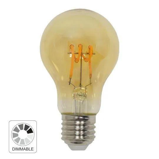 Filament LED sijalica E27 4W A60 2700K filament AMBER LED FLEX dimabilna 230V 200lm
