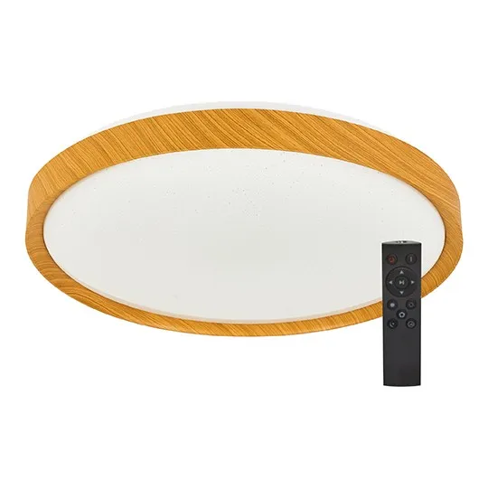 LED plafonjera boja drveta 2x36W 180~260V 3CCT 3000/4000/6500K fi500mm SMD sa daljinskim M205432