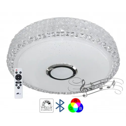 LED plafonjera bela 2x18W 180~260V WRGB fi350mm SMD sa zvučnikom 5W, bluetooth, Android/iOS APP iLink (muzička plafonjera) smart M205440-BT