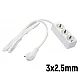 Priključnica Prenosna trostruka (produžni kabl) 3x2.5mm 2m Tehnoelektro