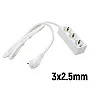 Priključnica Prenosna trostruka (produžni kabl) 3x2.5mm 2m Tehnoelektro