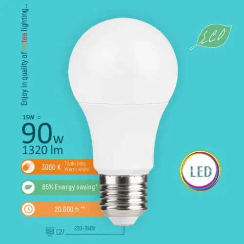 LED sijalica E27 15W A60 3000K LED ECO 220-240V