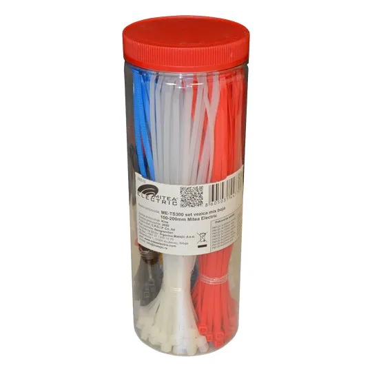 Set vezica u kutiji mix boja 100-200mm ME-TS300