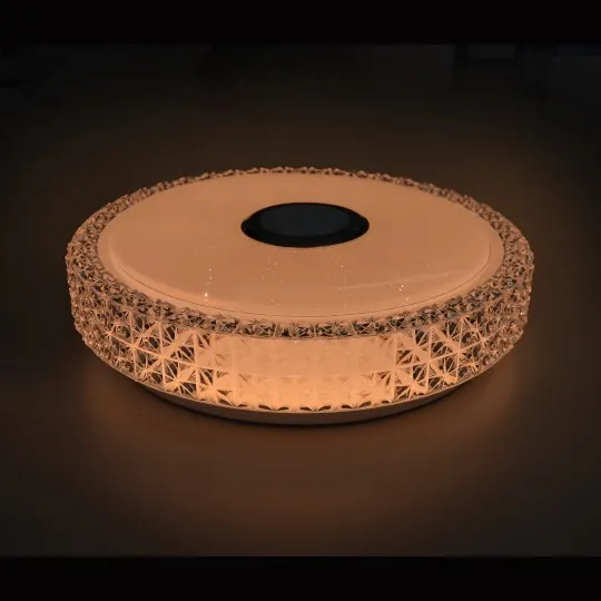 LED plafonjera bela 2x24W 180~260V WRGB fi390mm SMD sa zvučnikom 5W, bluetooth, Android/iOS APP iLink (muzička plafonjera) smart M205440-BT