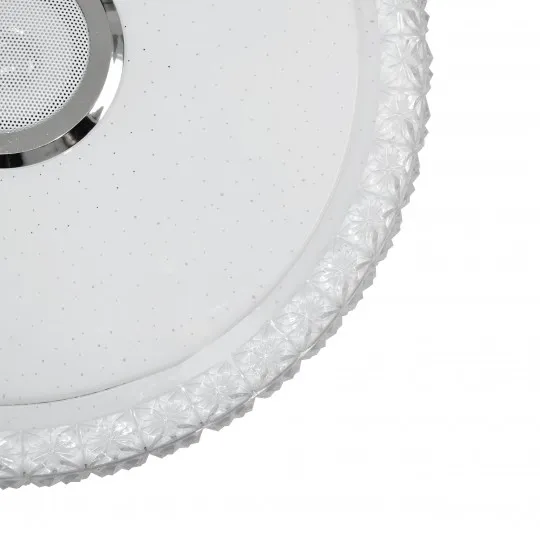 LED plafonjera bela 2x24W 180~260V WRGB fi390mm SMD sa zvučnikom 5W, bluetooth, Android/iOS APP iLink (muzička plafonjera) smart M205440-BT