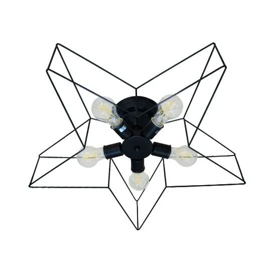Luster crni Max.60W 220~240V 5xE27 M10430-5