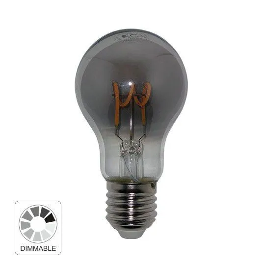Filament LED sijalica E27 4W A60 2200K filament FLEX SMOKY LED dimabilna 230V 140lm Mitea Lighting