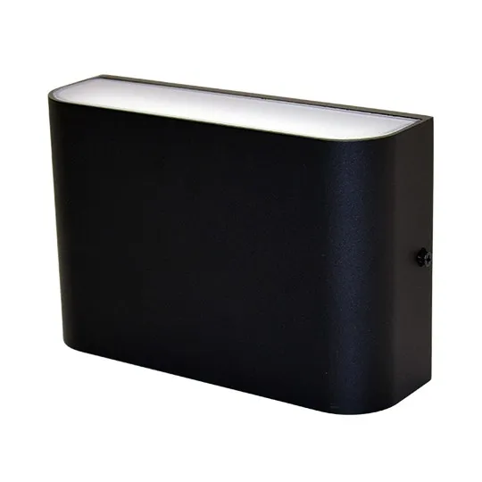 Zidna lampa crna 14W 4000K IP65 L180xW55xH120mm pravougaona LED -spoljna nadgradna 390lm M953080