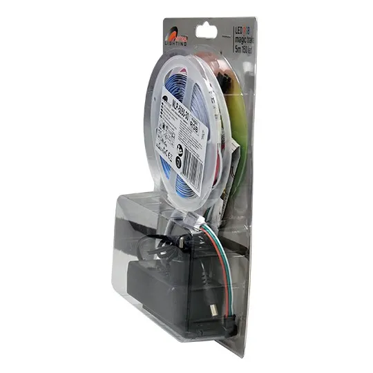 SMD LED traka 7.2W/1m 12V magic RGB IP20 5m kotur 30 LED/1m sa kontrolerom 17 tastera blister MLP-5050-30