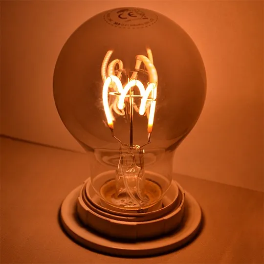 Filament LED sijalica E27 4W A60 2200K filament FLEX SMOKY LED dimabilna 230V 140lm Mitea Lighting
