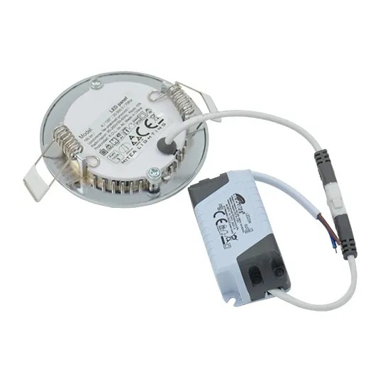 Ugradni okrugli LED panel hrom 3W 4000K M3UO-CH